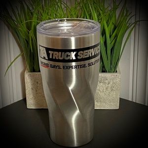 3pc kit: Air chuck.,XLg Tire Inflator&Travel Mug/NASCAR Truck Driver Challenge